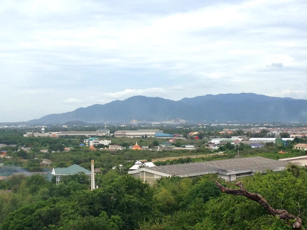 View across Ang Sila from Khao Sam Muk in Chonburi